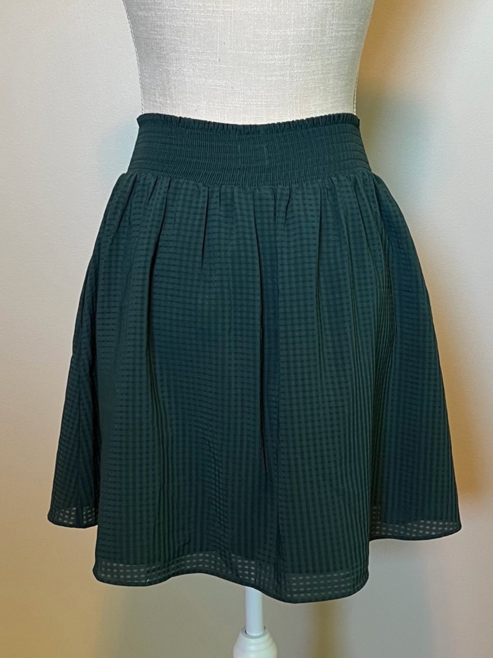 a new day Green Gingham Skater Skirt - Picture 2 of 4